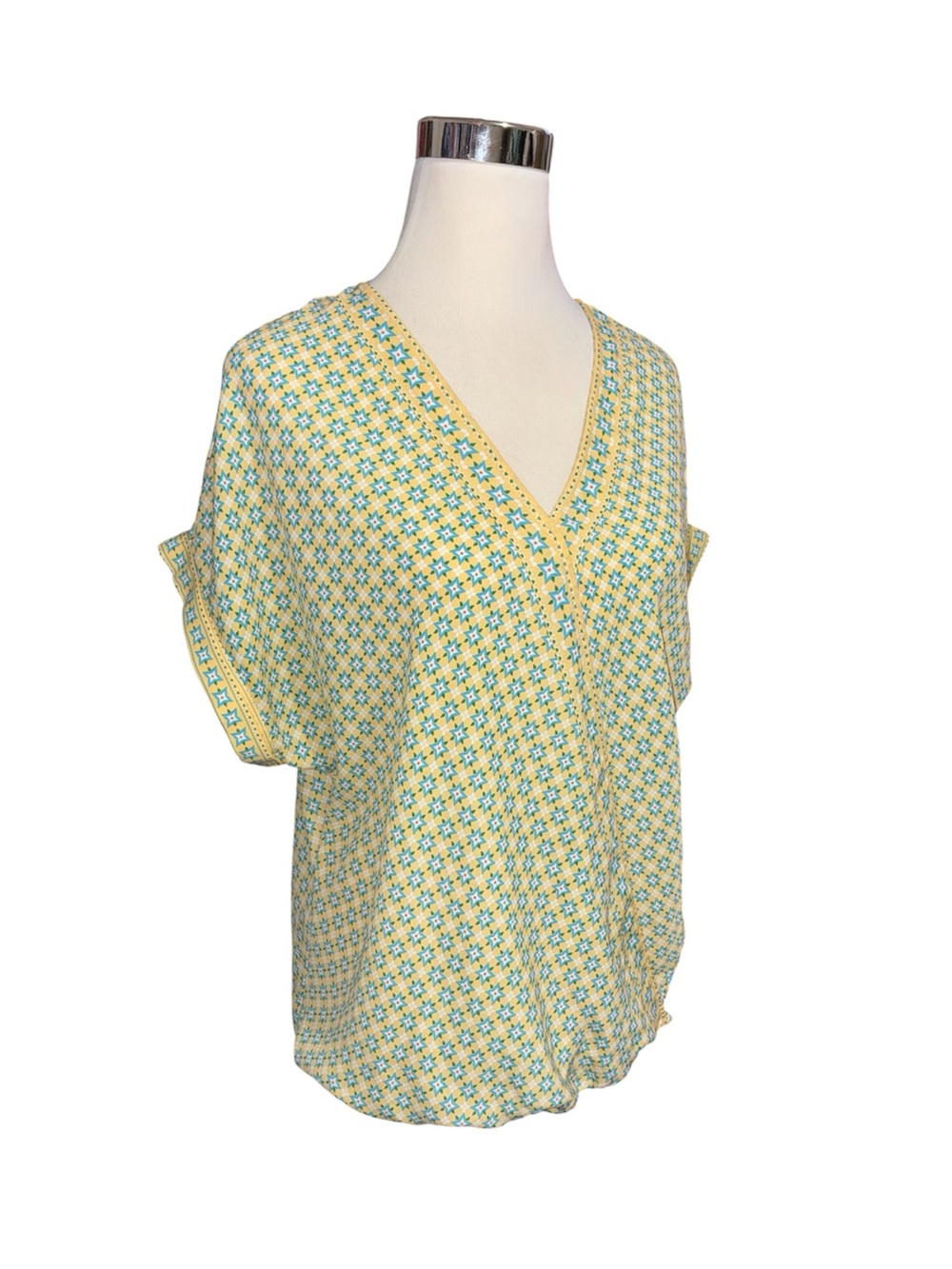 ☀️ MAX STUDIO Hi-Low Yellow Blouse